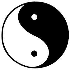 Chakra healing yin yang symbol